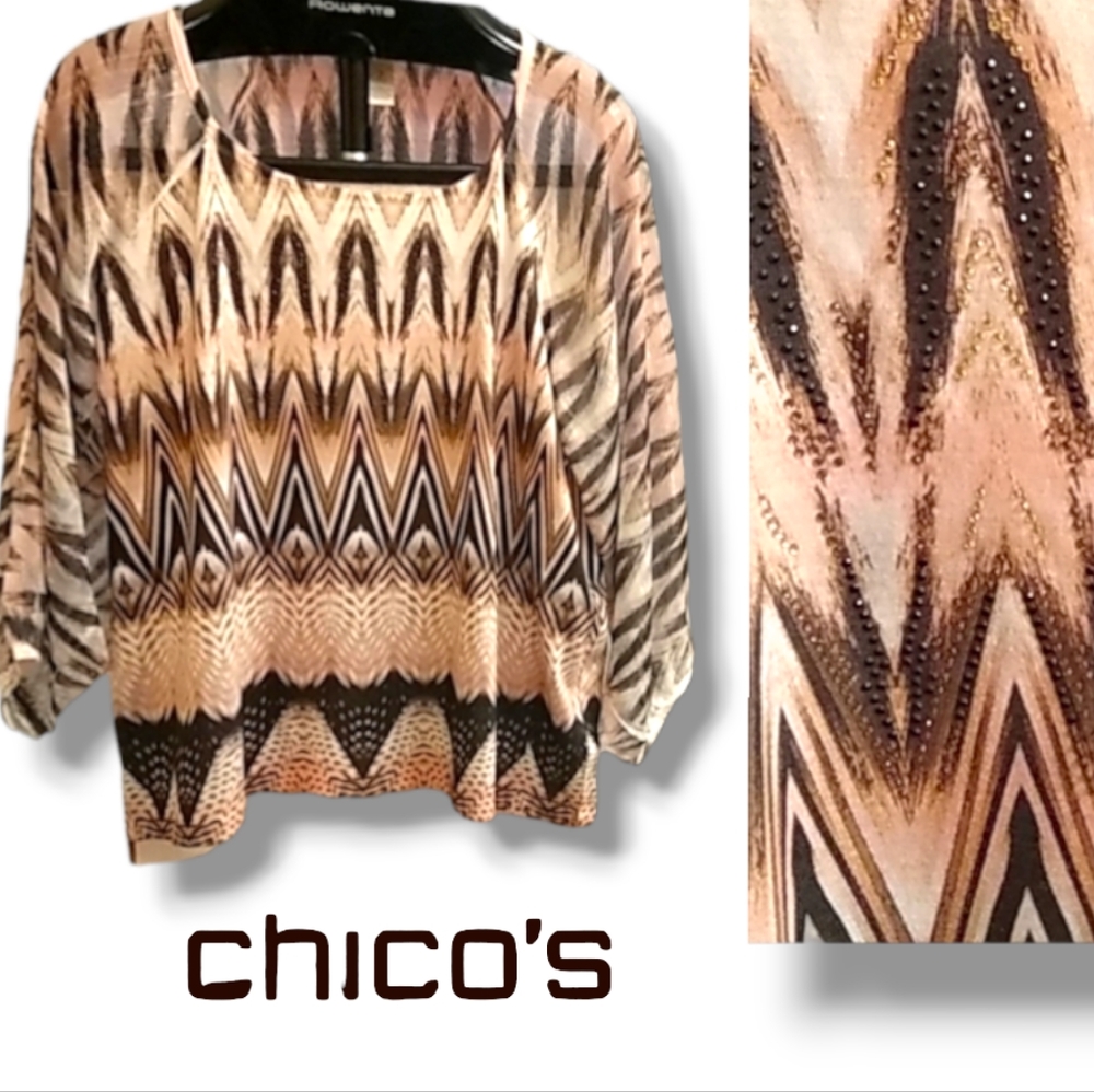 Chico's top  size L/ 12/ 2